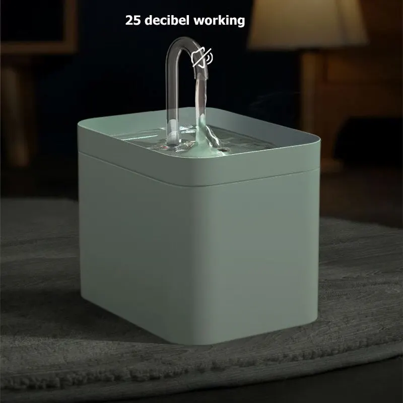 Cicha elektryczna fontanna dla kotów 1.5L filtrująca 🐱