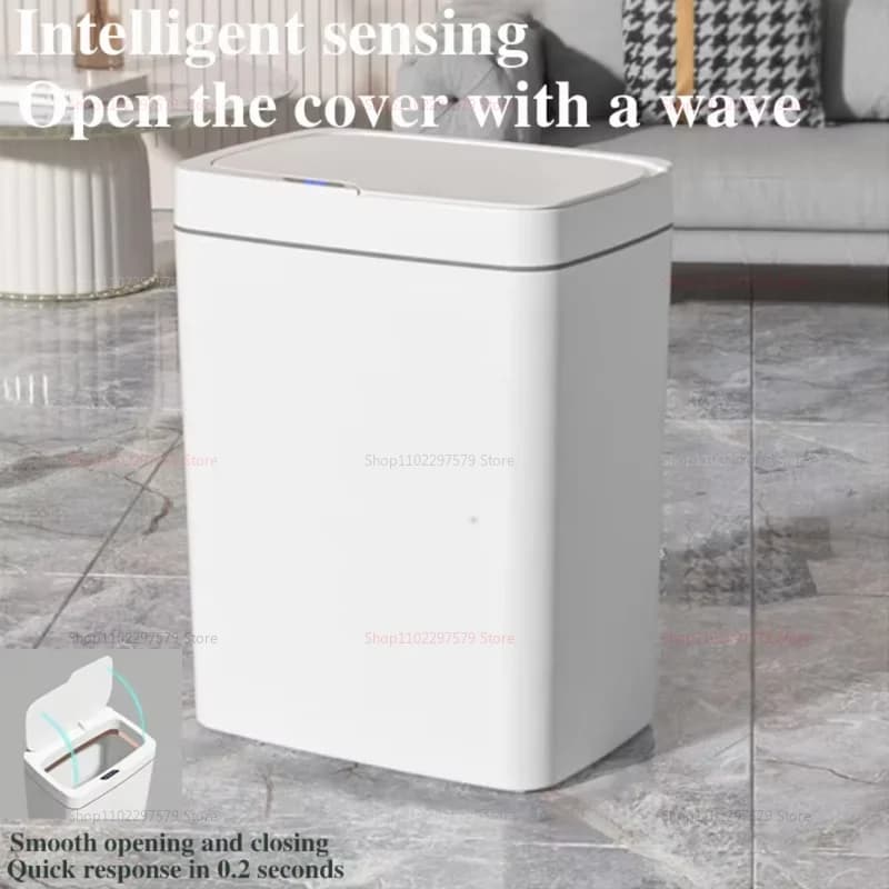 Inteligentny kosz 15L bezdotykowy wąski wiąże worki 🗑️